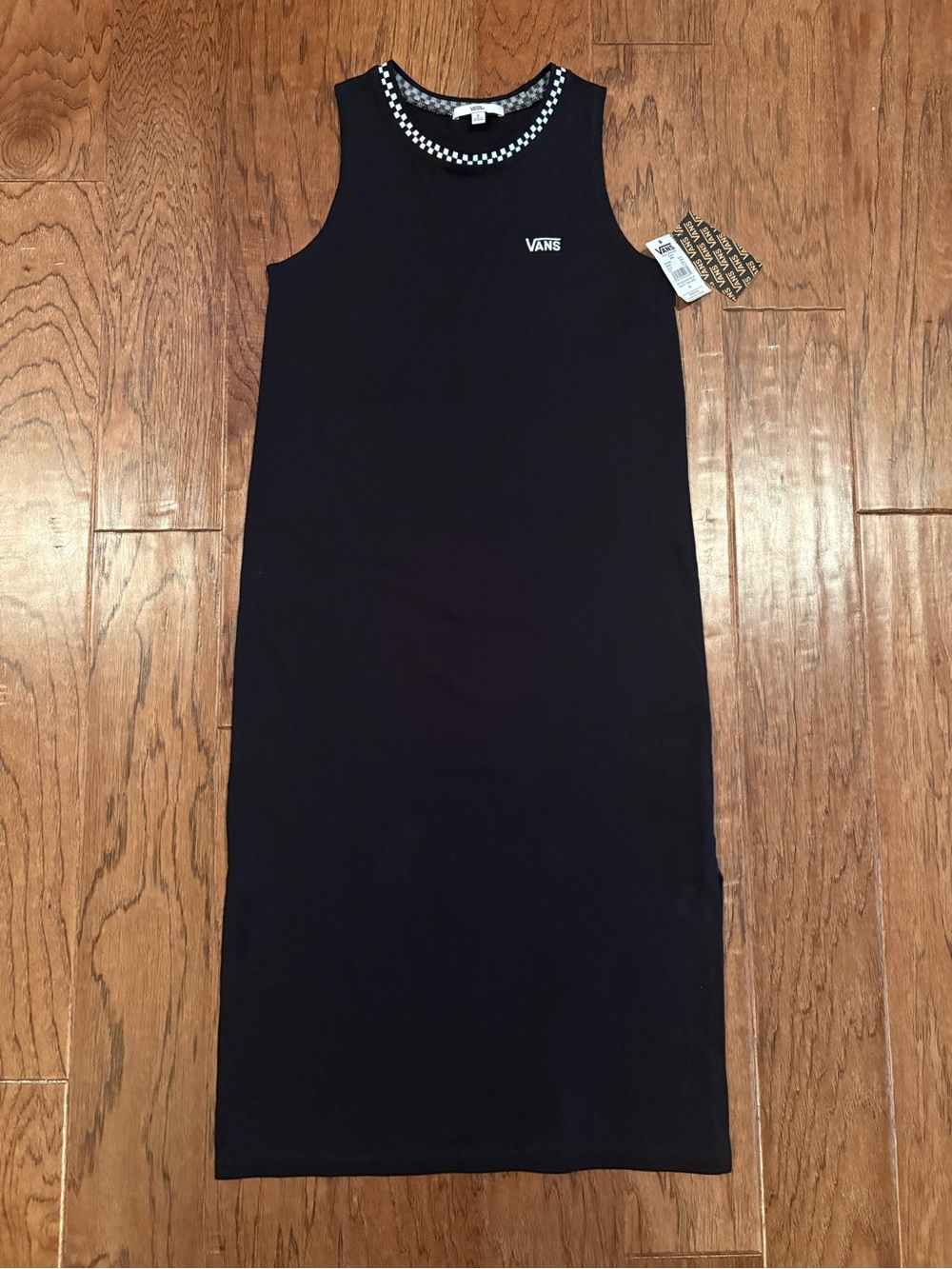 Vans Kalie Sleeveless Midi Dress Black Size Small NEW